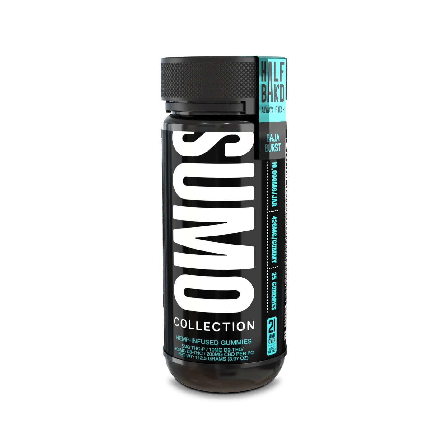 SUMO GUMMIES | 10000MG HALF BAKD | 25PCS JAR  | BAJA BURST