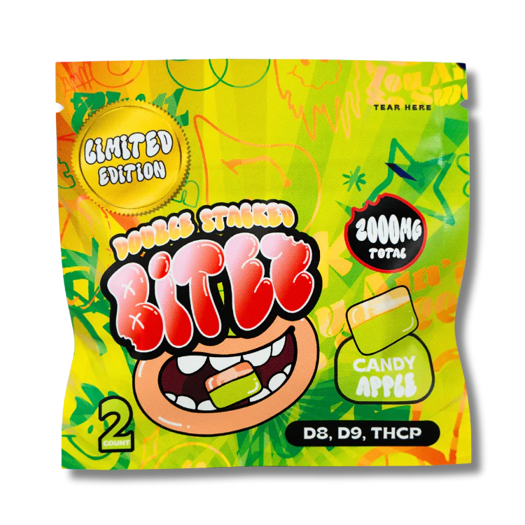 BITEZ OCHO GUMMY D9+THCA+THCA-B+THCP | 2000MG PER BAG | CANDY APPLE+STRAWBERRY SHORTCAKE -1CT
