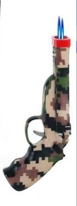 DOUBLE TORCH PISTOL LIGHTER | 1CT