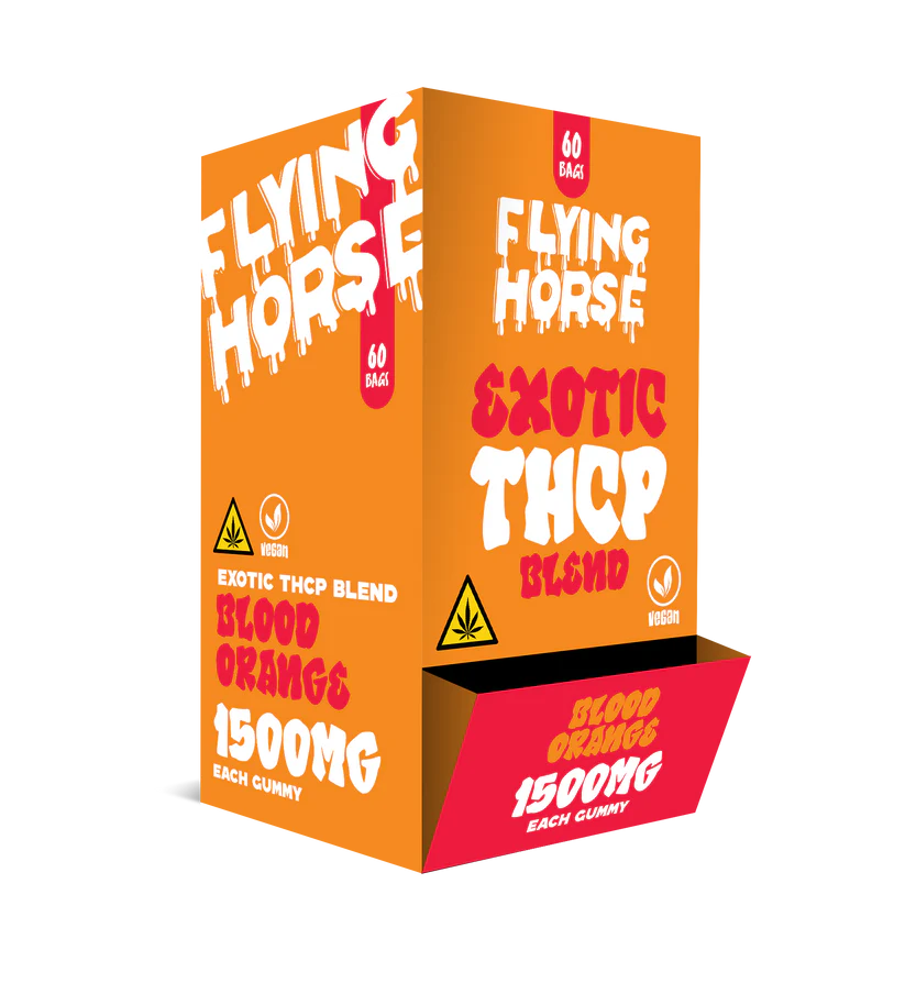 FLYING HORSE | EXOTIC THCP BLEND GUMMY | 1500MG PER GUMMY | 1CT  | BLOOD ORANGE