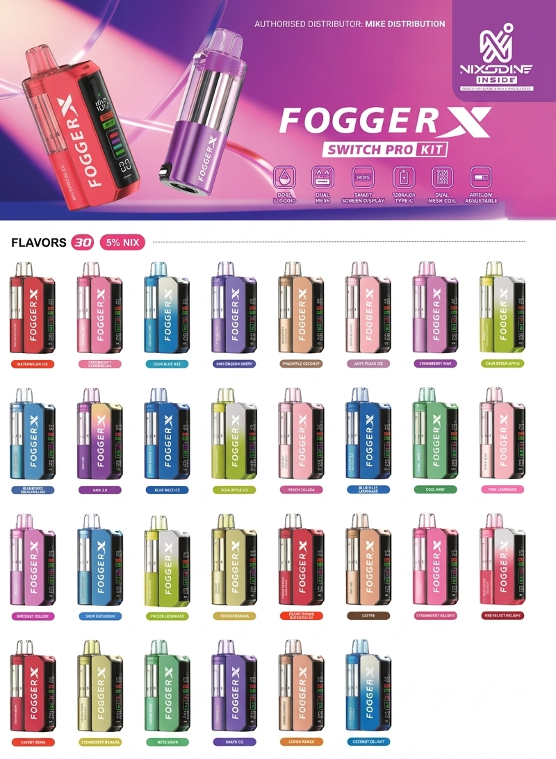 FOGGER X 40K PUFFS DISPOSABLE POD NIXODINE | 5CT | OMG BP