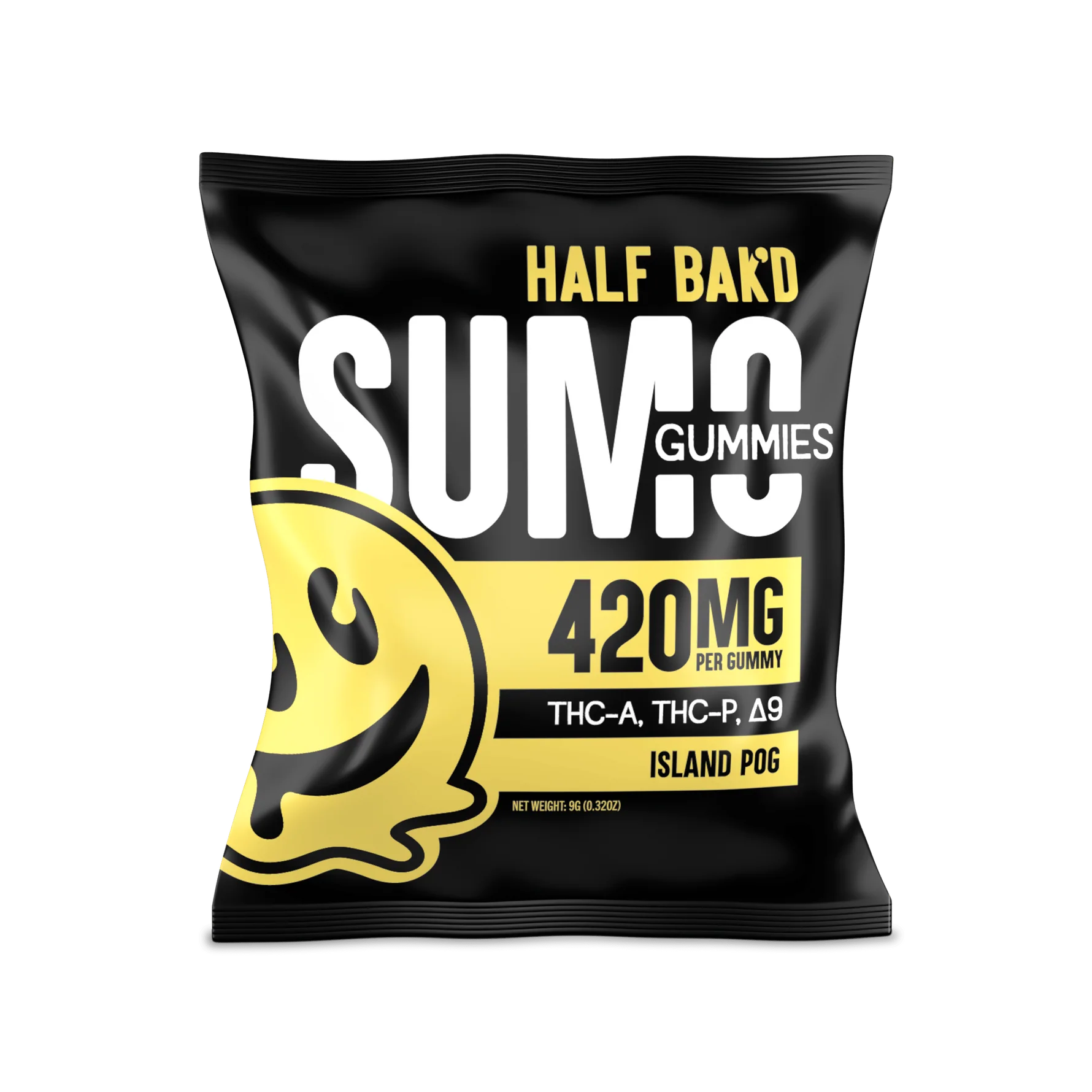SUMO HALF BAK'D GUMMY | 420MG PER GUMMY 10000MG BOX | 2PACK  | ISLAND POG