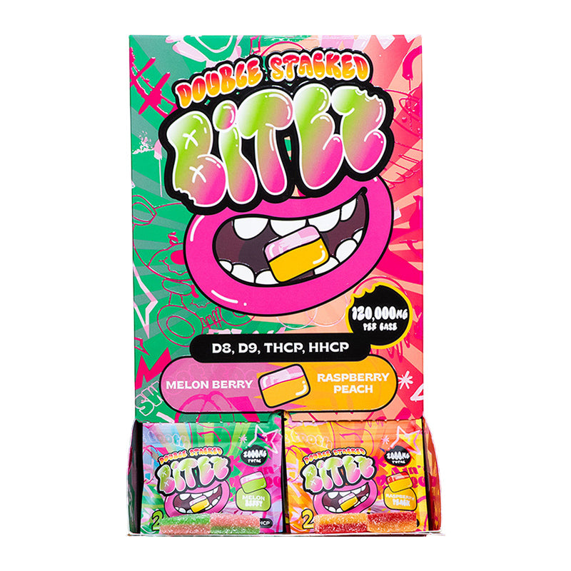 BITEZ OCHO GUMMY D9+THCA+THCA-B+THCP | 2000MG PER BAG | MELON BERRY + RASPBERRY PEACH- 1CT