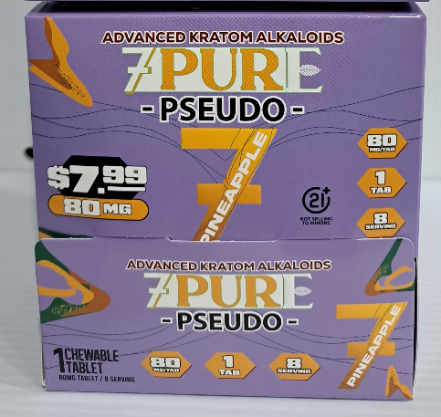 7PURE PSEUDO 80MG | PP$7.99 | 1CT| PINEAPPLE