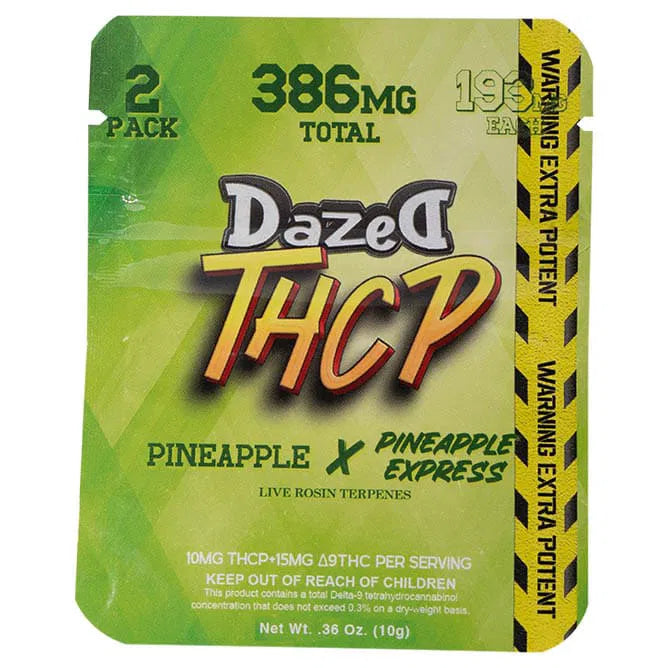 DAZED THCP LIVE ROSIN TERPENES GUMMY | 2CT | PINEAPPLE + PINEAPPLE EXPRESS