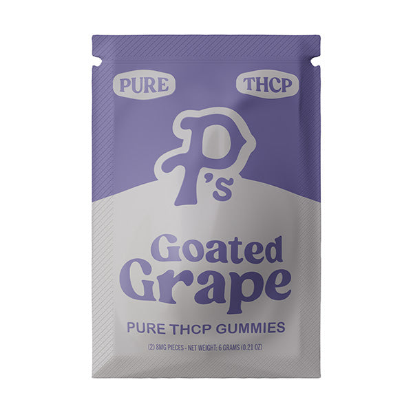 PURE P'S THCP INFUSED GUMMIES | 8MG PER GUMMY/ 2 GUMMY PER PACK |  GOATED GRAPE