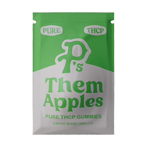 PURE P'S THCP INFUSED GUMMIES | 8MG PER GUMMY/ 2 GUMMY PER PACK | THEM APPLE