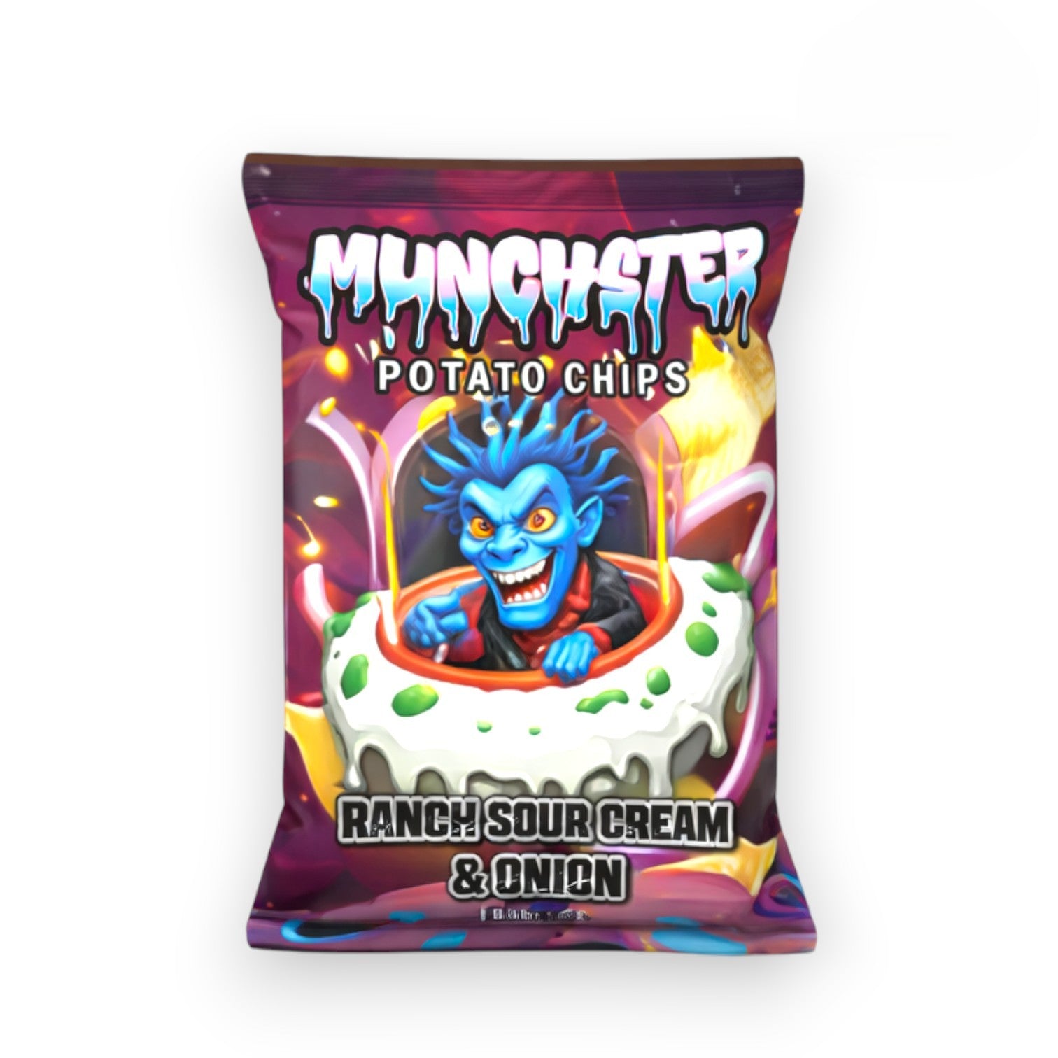 MUNCHSTER 2.5OZ POTATO CHIPS | 1CT | RANCH-SOUR CREAM & ONION