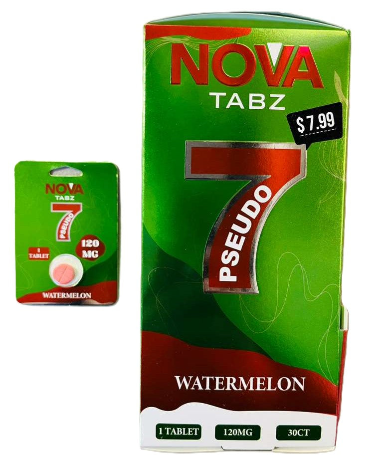 7NOVA PSEUDO TABZ 120MG PER TABLET | 1CT | WATERMELON