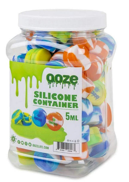 OOZE SILICONE CONTAINERS- 5ML- TIEDYE-1CT
