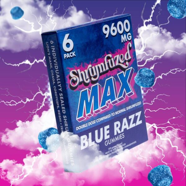 SHRUMFUZED MAX 1600MG EACH GUMMIES | 6CT | BLUE RAZZ