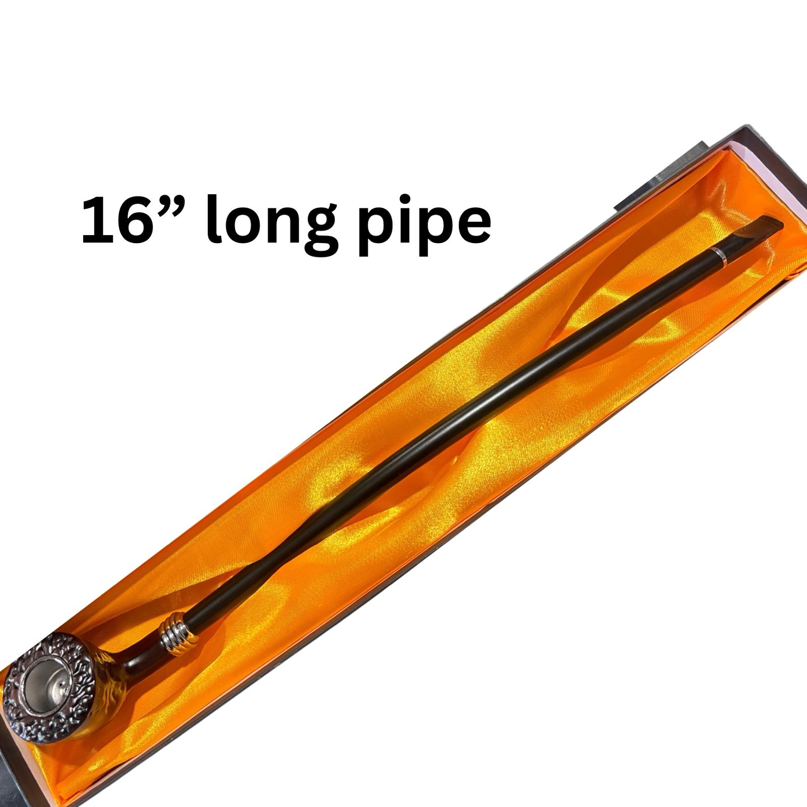 WOOD PIPE IN BLACK BOX LONG | 1CT
