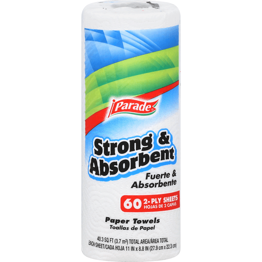 PARADE STRONG & ABSORBENT PAPER TOWELS | 60 SHEETS ROLL | 1CT
