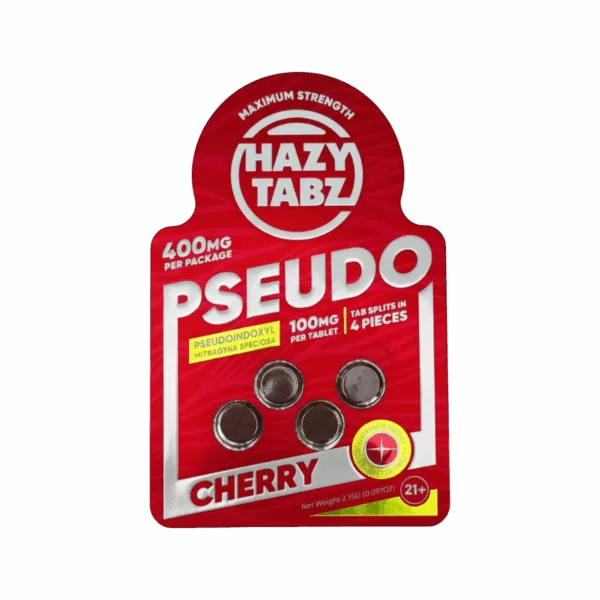 HAZY TABZ PSEUDO 100MG PER TABLET | 4CT | CHERRY