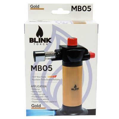 BLINK TORCH LIGHTER MB-05 1CT | GOLD