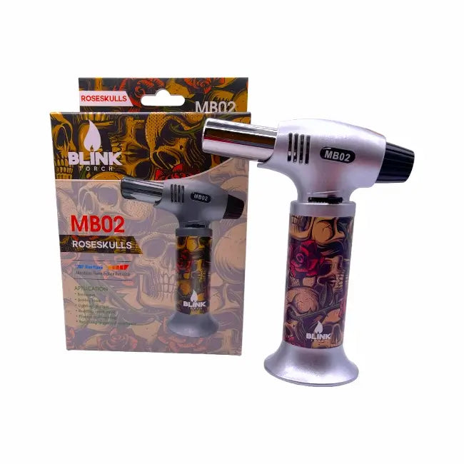 BLINK TORCH LIGHTER MB-02 1CT | ROSE SKULLS