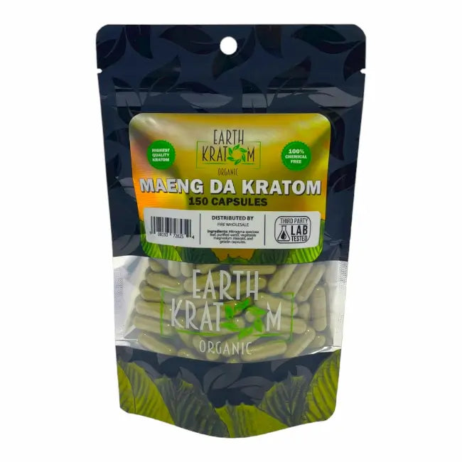 150ct Earth Kratom Capsules | MAENG DA