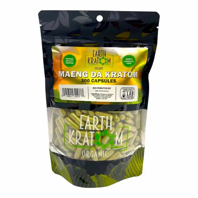 300ct Earth Kratom Capsules | MAENG DA