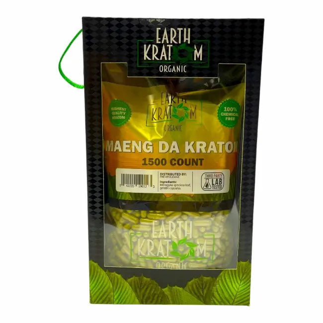 1500ct Earth Kratom Capsules | MAENG DA