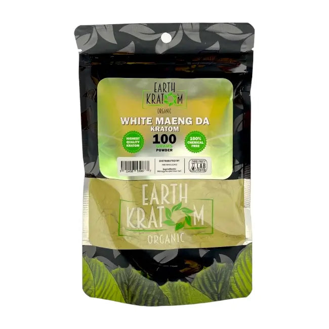 100 Gram Earth Kratom POWDER | WHITE MAENG DA
